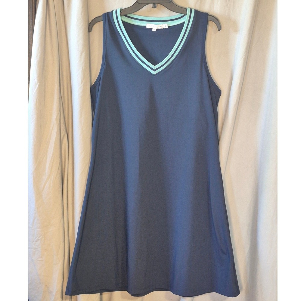 Sincerely Jules Navy Blue Sleeveless V-Neck Athletic Mini Dress XL JD9160725
